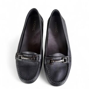 Quiet Luxury Horsebit Leather Loafers Office Chic Vionic Size 9